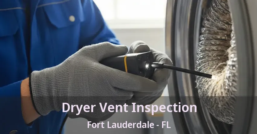 Dryer Vent Inspection Fort Lauderdale - FL